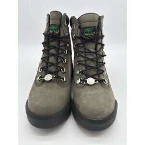 Timberland Mens Size 8 & 8.5 Waterproof Hiking Boots Olive Nubuck & Textile Uppe